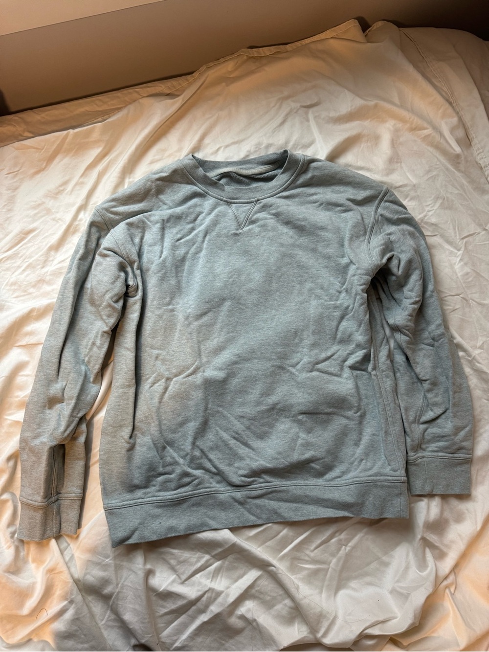Lululemon All Yours Crew *Terry in Heathered Island Mist, size 10